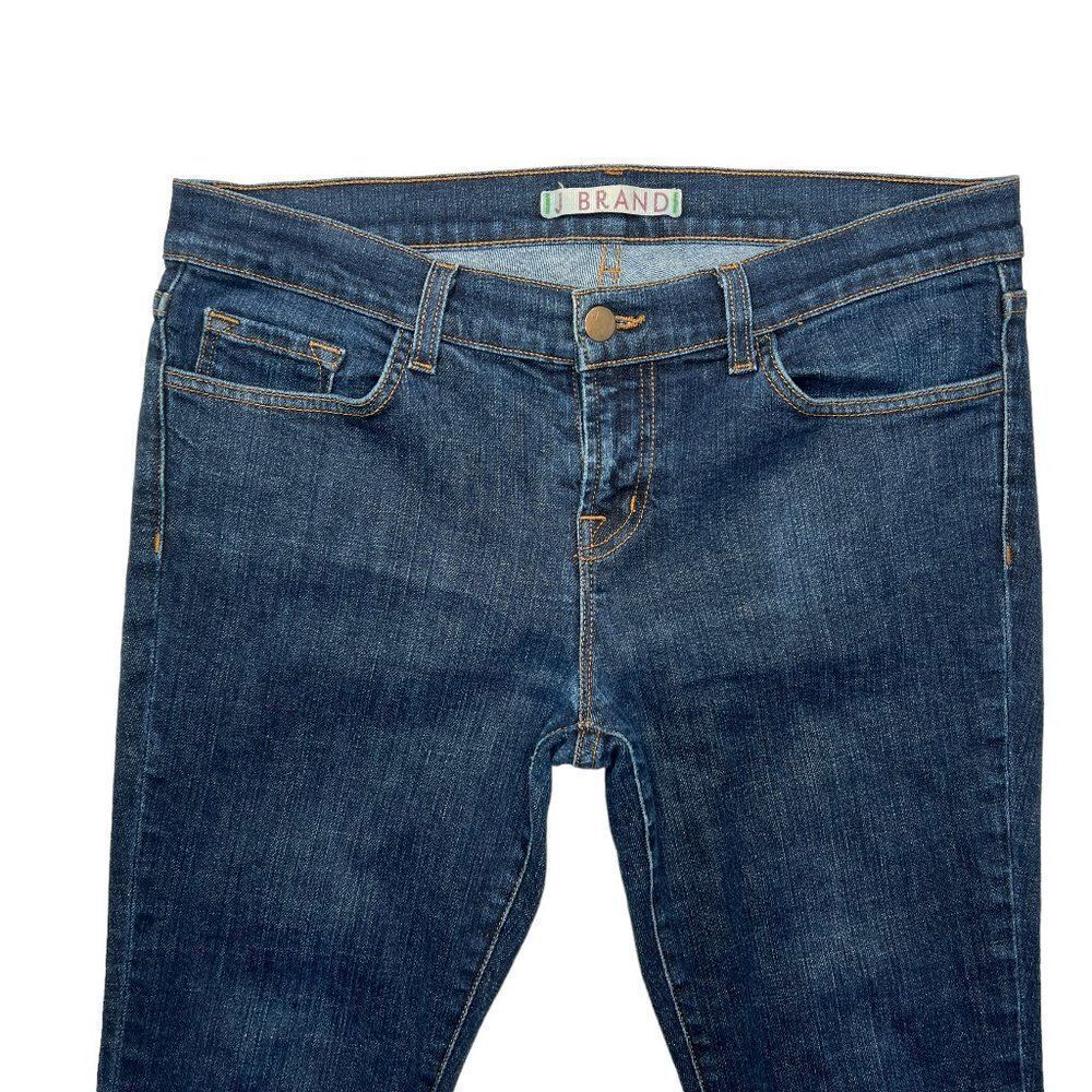 J. Brand Jeans Women's Size 30 Dark Wash Mid-Rise Denim Skinny Jeans - Picture 3 of 11